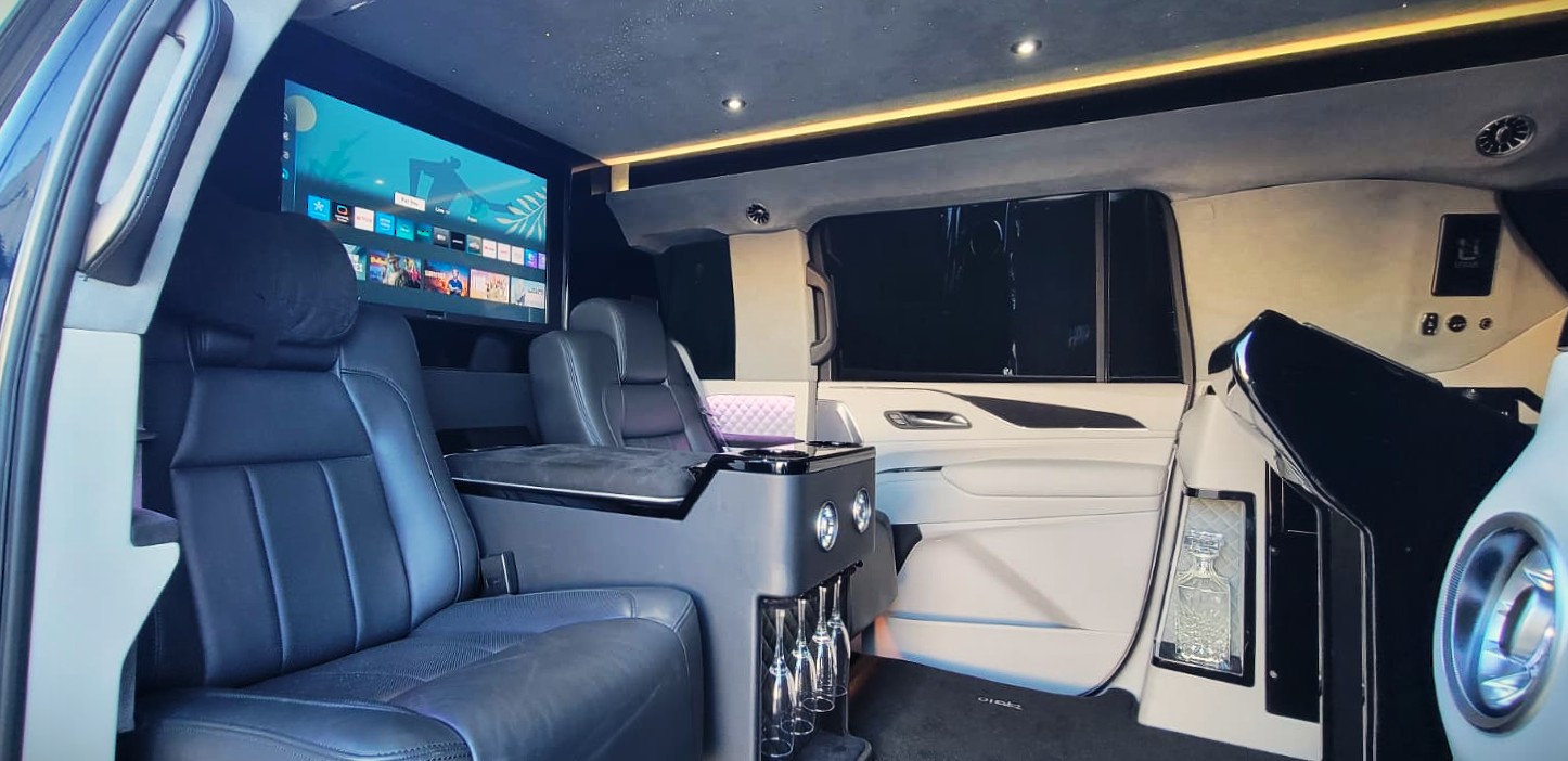 Cadillac Escalade Limo Interior LED Houston